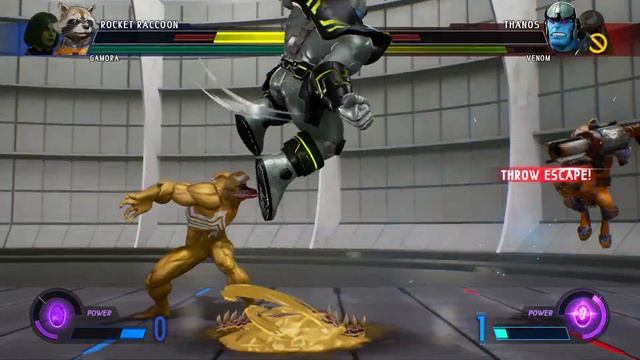 Rocket Raccoon & Gamora vs Thanos & Yellow Venom (Very Hard) Marvel vs Capcom | 4K UHD Gameplay смотреть онлайн