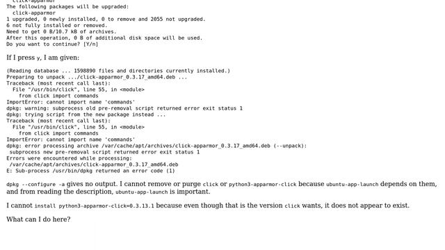 Ubuntu: Dpkg errors after update to 16.10 смотреть онлайн