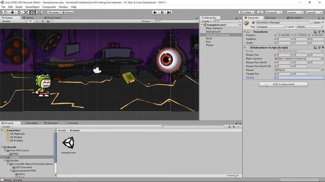 2D Point And Click Adventure [05] - Steuerung des Charakters смотреть онлайн