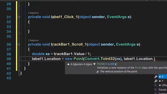 C# Trackbar Çubuğu Üzerine Label Sabitlemek смотреть онлайн