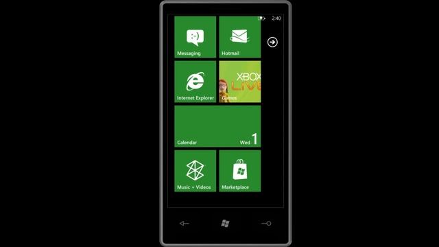 Xbox LIVE Avatar Windows Phone 7 Games Hub смотреть онлайн