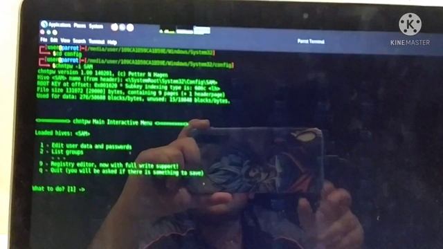Cracking password of a sysytem using chntpw method. смотреть онлайн