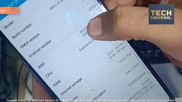 Huawei Honor 8C BKK-LX2 Version 8.1.0 Build (C185) And Huawei Y9 FRP Google Account Bypass смотреть онлайн