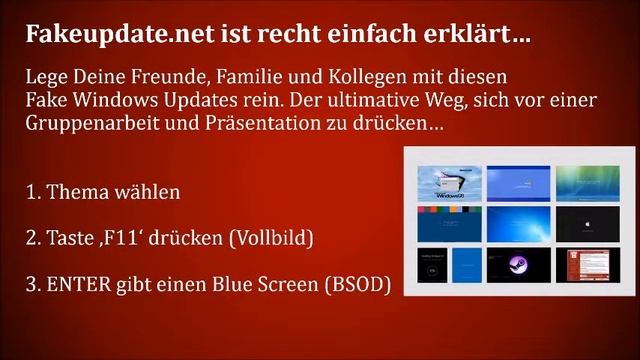 FAKEUPDATE - Der gefälschte Windows Update Screens mit Blue Screen смотреть онлайн