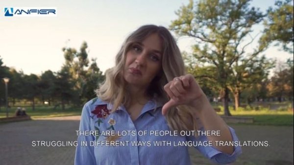 ANFIER AI Language Translator Device (W06)