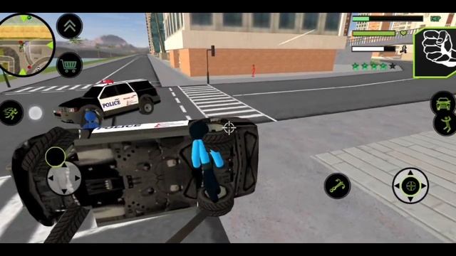 Gangster Crime City New York | Super Stickman Rope Hero | Police Fight - Android Gameplay смотреть онлайн