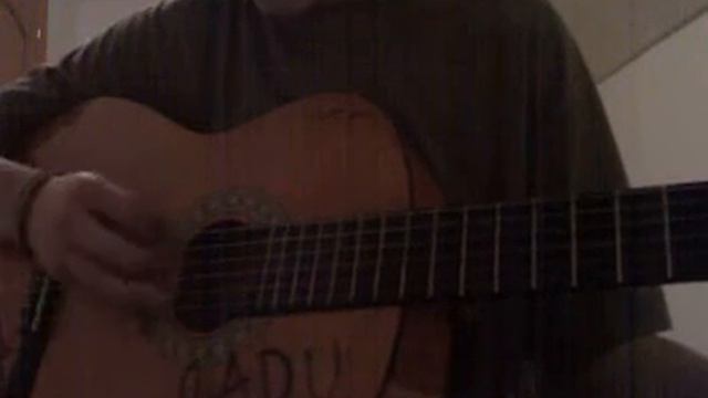Radiohead - Paranoid Android classical guitar cover ( Radu ) смотреть онлайн