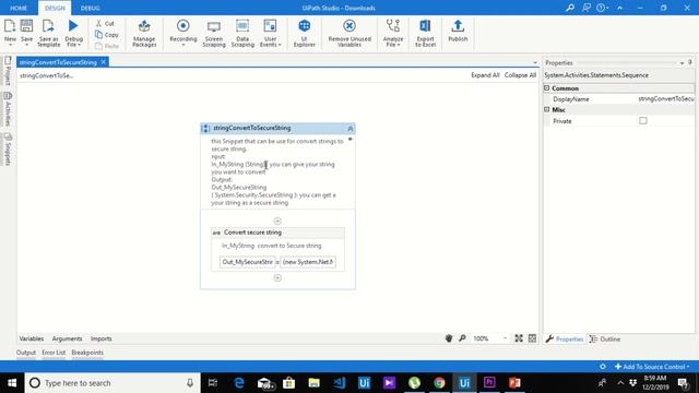 Convert string to secure string Uipath (Ui GO! component) смотреть онлайн
