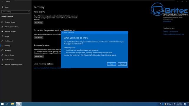 How to Uninstall Windows 10 version 2004, May 2020 Update смотреть онлайн