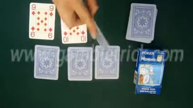 MARKED-PLAYING-CARDS-Modiano Cristallo-(blue)-краплеными картами смотреть онлайн