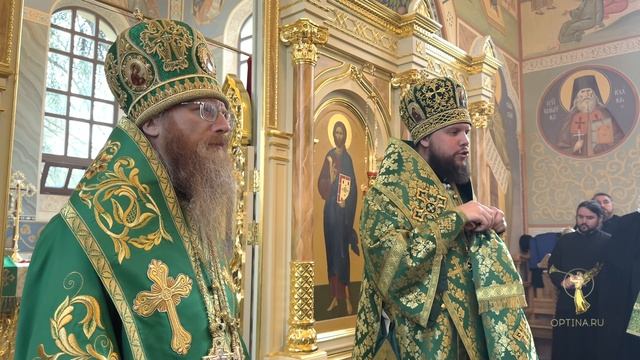 Митрополит Никандр. Слово на освящении скитского Храма в Оптиной пустыни. смотреть онлайн