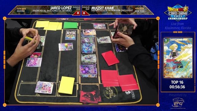 2022 DBS Nationals Top 16 - Android 16 (Jared Lopez) Vs. Trunksgeta (Muqsit Khan)