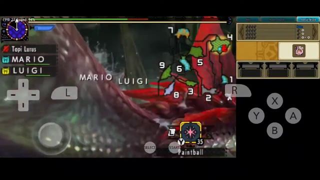 Monster hunter XX / mission : hunt a Mizutsune (citra mmj andriod emulator) смотреть онлайн