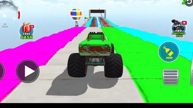 Monster Truck Mega Ramp Racing Simulator 2023 (part -9 ) -android Gameplay @TM Gemar 2023   Omg  😲