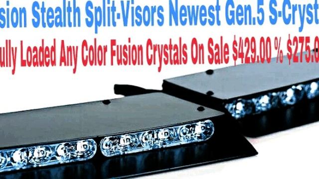 Vision Led Stealth Fusion S-Crystal Visor