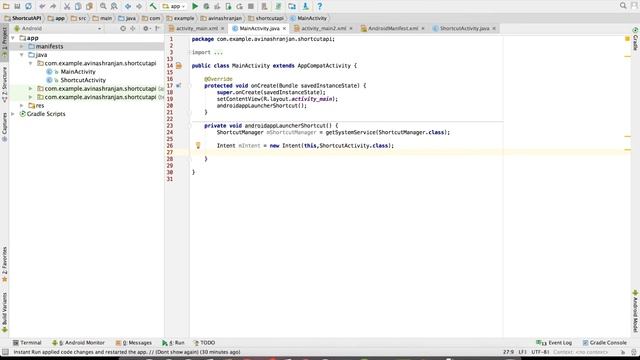 Android Tutorial: Android Dynamic App Shortcut Creation смотреть онлайн