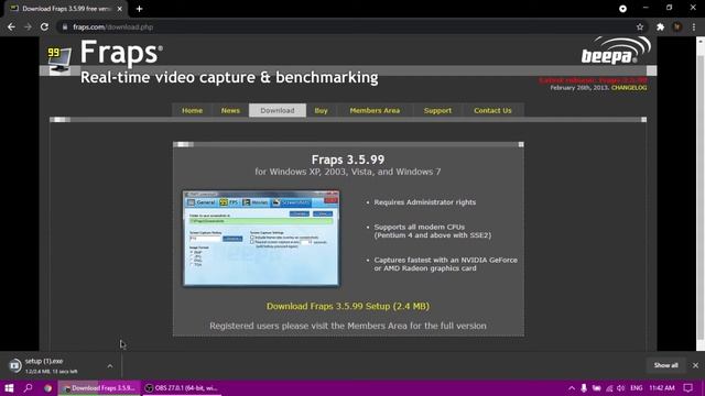 How To Download Fraps For Windows 10 PC For Overlaying FPS Over Games and To Record Gameplay смотреть онлайн