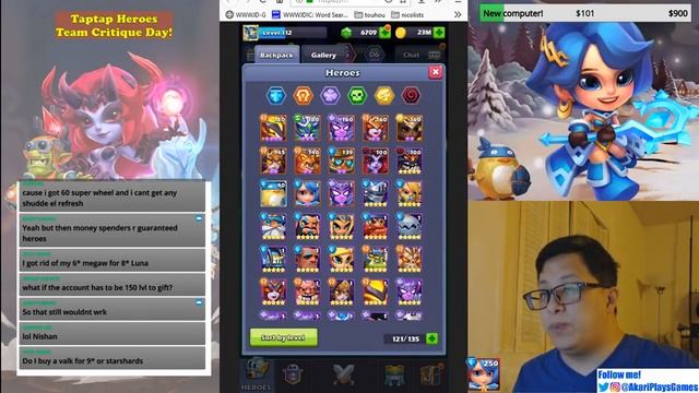 Taptap Heroes - Team Critique day! смотреть онлайн