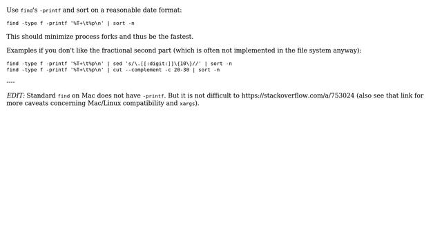 How to list files recursively and sort them by modification time? (4 Solutions!!) смотреть онлайн