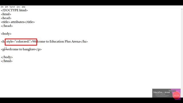 HTML attributes | HTML Style attribute |Title attribute |HTML tutorial Part 06 смотреть онлайн