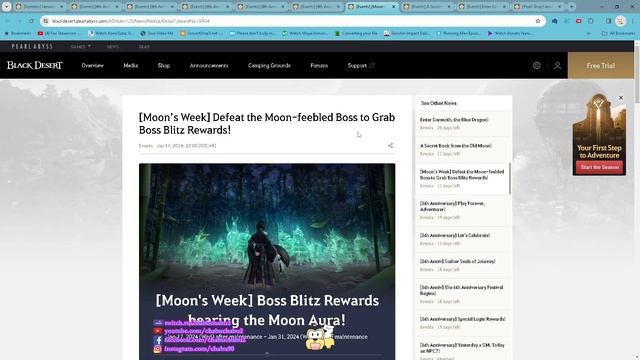 Black Desert Online SEA/TH server 17th Jan 2024 patch summary смотреть онлайн