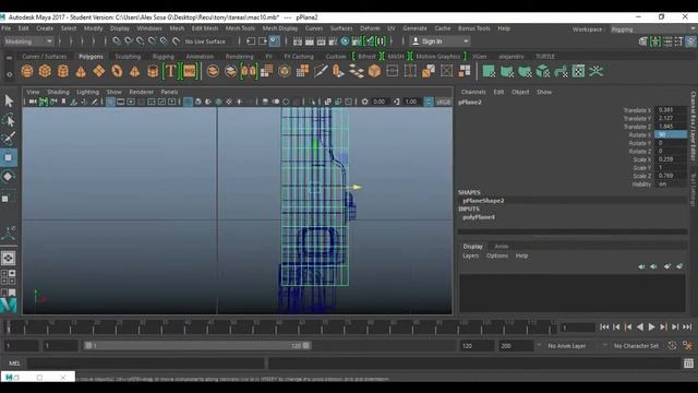 mac 10 modeling in maya 2017 part (01) смотреть онлайн
