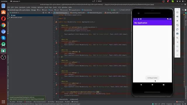 Android Application Development : Activity Life Cycle смотреть онлайн