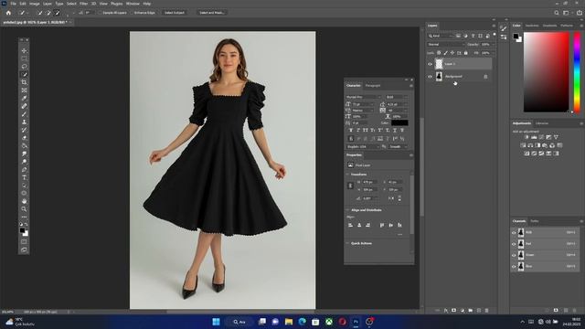 Photoshop tüm renkleri değiştirin | Kıyafet rengi değiştirme смотреть онлайн