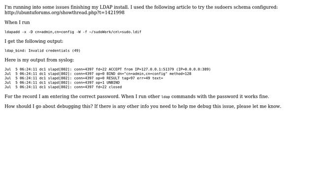 Configure LDAP for SUDO Support on Ubuntu Server 12.04 смотреть онлайн