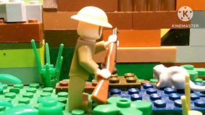 Lego WW2 landing in Normandy D-Day landing place «Gold-Beach»  лего ww2 высадка в Нормандии День-Д