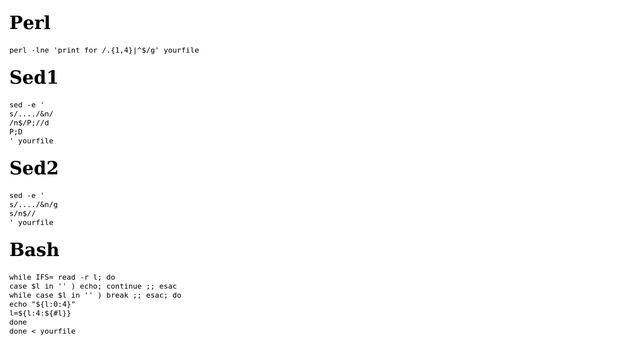 Unix & Linux: Print at maximum n characters per line, but no cut (4 Solutions!!) смотреть онлайн