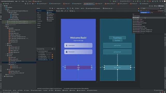 Mastering Android Layouts : Designing Login Page | Navigation смотреть онлайн