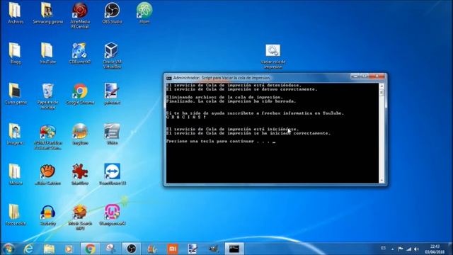 Desatascar documentos de la cola de impresion en Windows смотреть онлайн