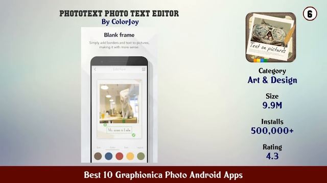 Best 10 Graphionica Photo Android Apps смотреть онлайн