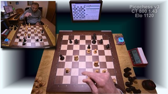 Chess - Picochess Version 3 - CT800 Engine (1120) смотреть онлайн