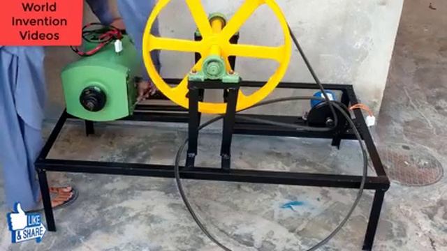 Free Energy Generator  Make With 230 Volt Generator And Dc Motor