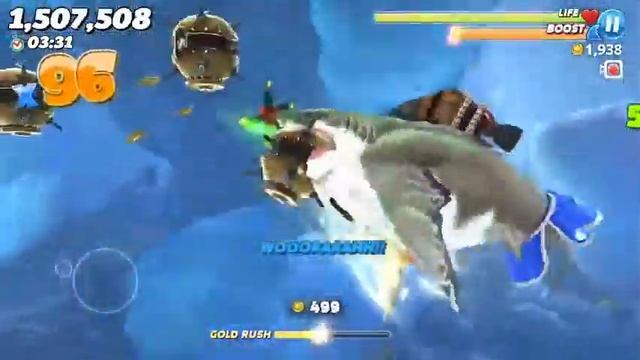 Hungry Shark World - Super sized megalodon смотреть онлайн