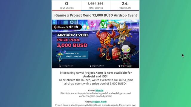 Project XENO - Play to Earn Game | Android IOS | NFT GAME $3000 Giveaway смотреть онлайн