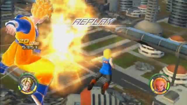 DragonBall Raging Blast 2 - Future Gohan Vs Android 18 & 17