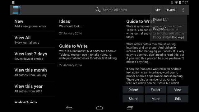 Demo of Write Notepad and Journal for Android смотреть онлайн