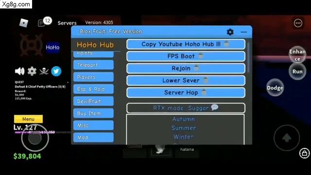 Arceus X V3 0 Blox Fruit Script Autofarm Hoho Hub 4 January 2023 смотреть онлайн