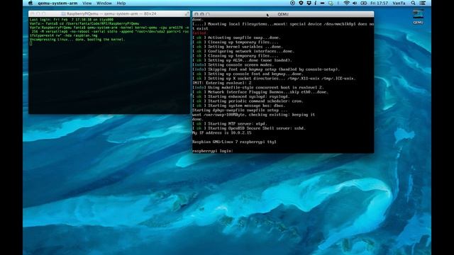 QEMU Raspberry Pi OSX смотреть онлайн