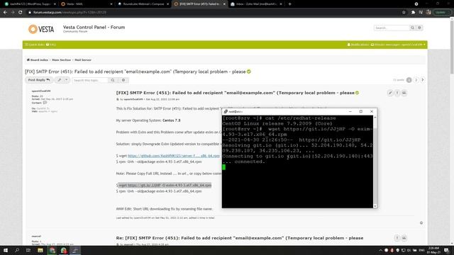 [FIX] SMTP Error (451): Failed to add recipient "email@example.com" (Temporary local problem) смотреть онлайн