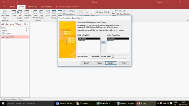Learn MS Access- Video 207 - Find the Unmatched values from two tables смотреть онлайн