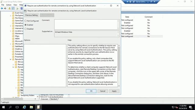 Configure and secure Remote Desktop Protocol (RDP) with encryption on Windows Server 2016 смотреть онлайн