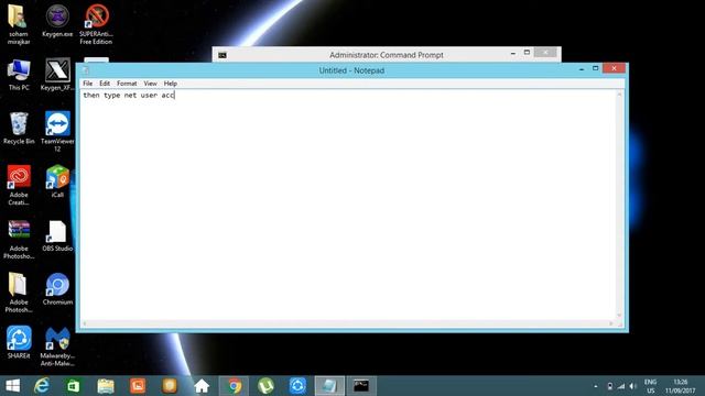 How to creat new account on pc using cmd by AboutP.C смотреть онлайн
