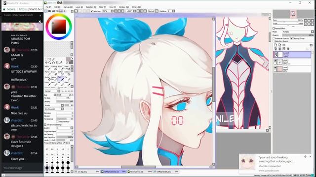 Portrait Painting- Android- Anime SpeedPaint by TheCecile смотреть онлайн