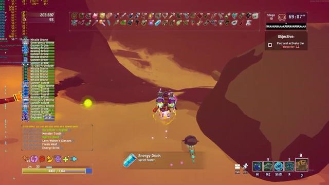 Risk of Rain 2 - Monsoon - Engineer - Engine Stress Test - Multiplayer - Got Kicked Out смотреть онлайн