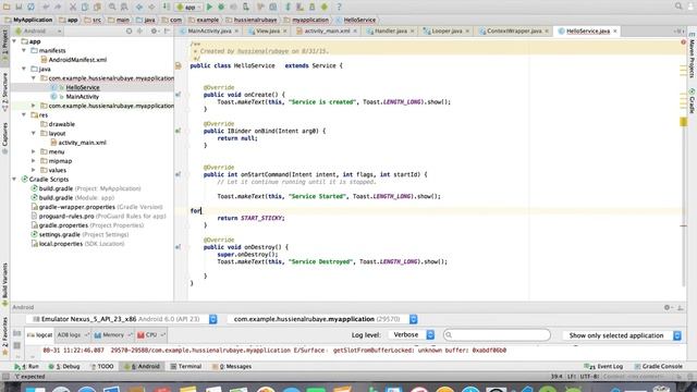 service| clock alert كيف تكون منبه وكيف تستخدم الخدمات | android 53 دورة اندرويد смотреть онлайн