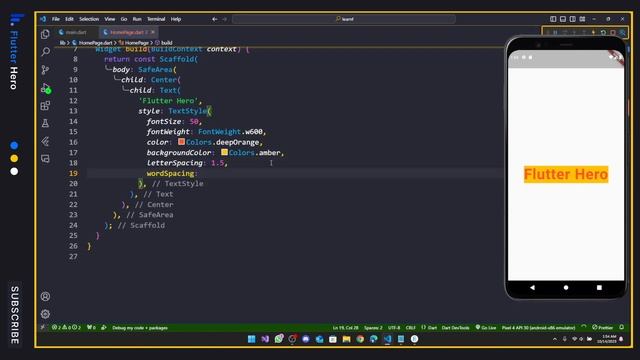 Text Widget in Flutter | Flutter course #14 #flutterhero смотреть онлайн